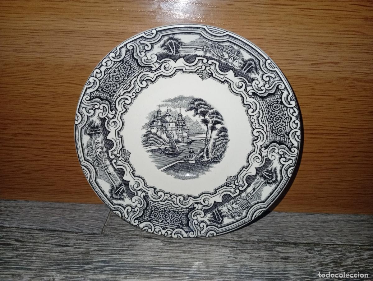 Antig&uuml;edades: plato caf&eacute; cartuja Pickman - Foto 1