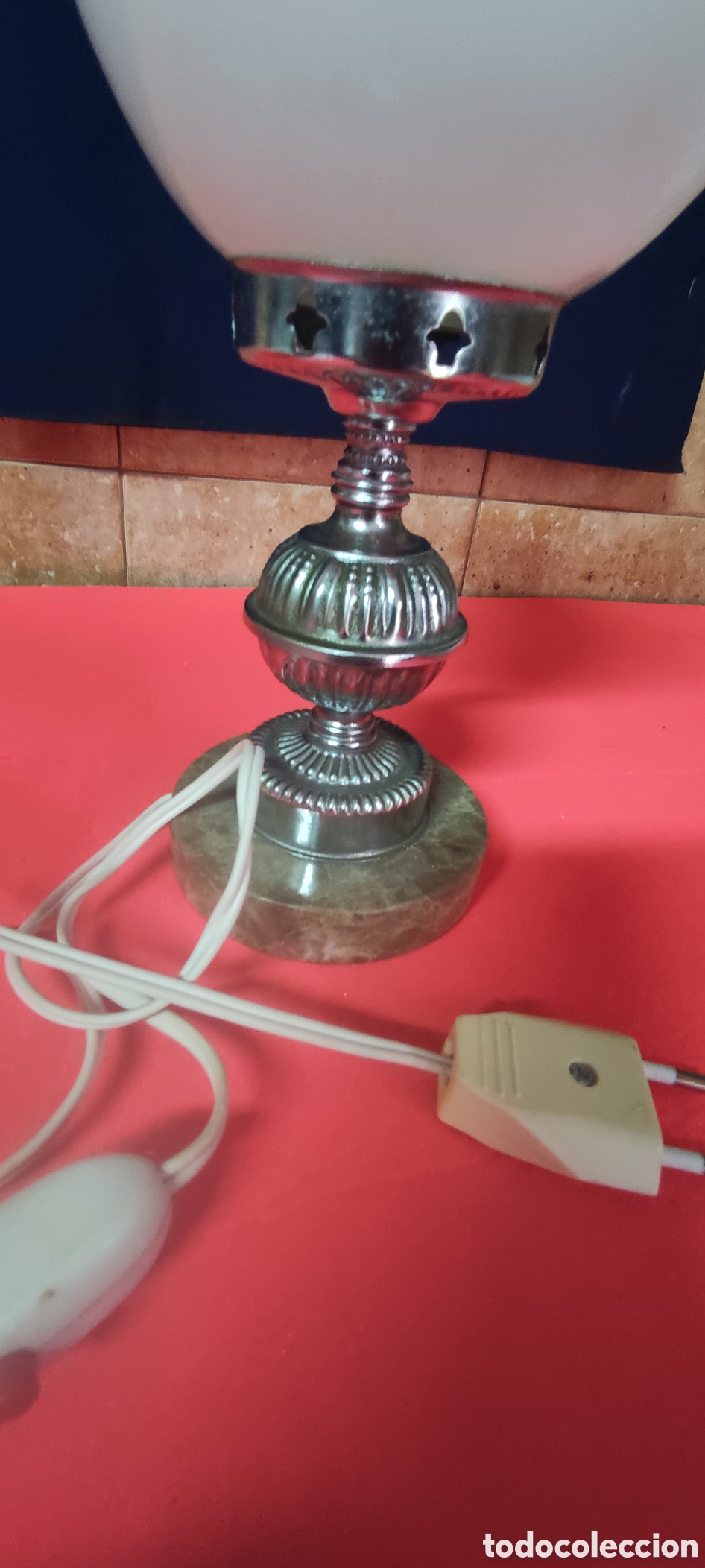 Antig&uuml;edades: Lampara vintage de sobremesa - Foto 3