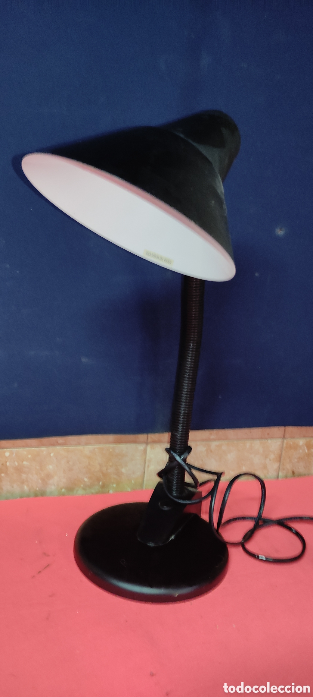 Antig&uuml;edades: Flexo de escritorio color negro - Foto 5