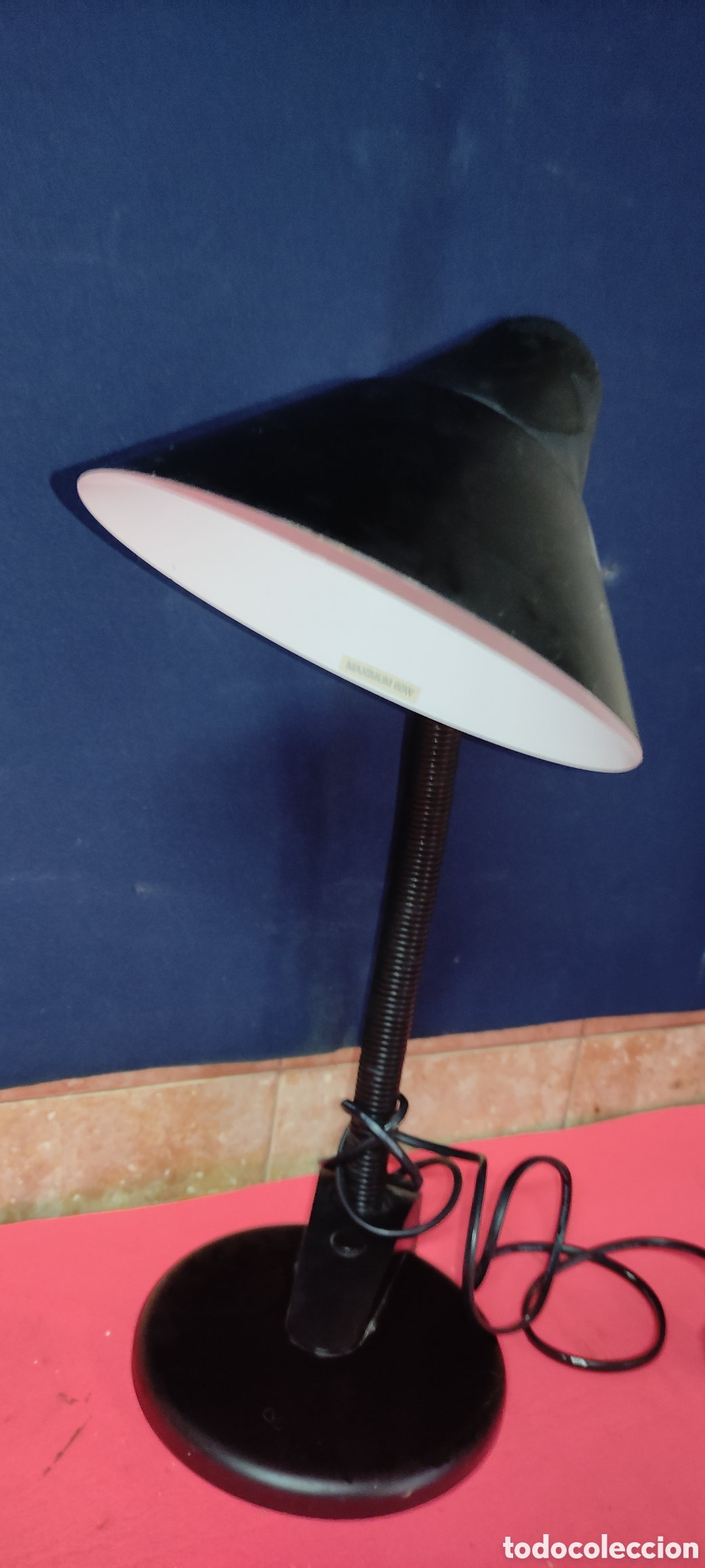 Antig&uuml;edades: Flexo de escritorio color negro - Foto 6