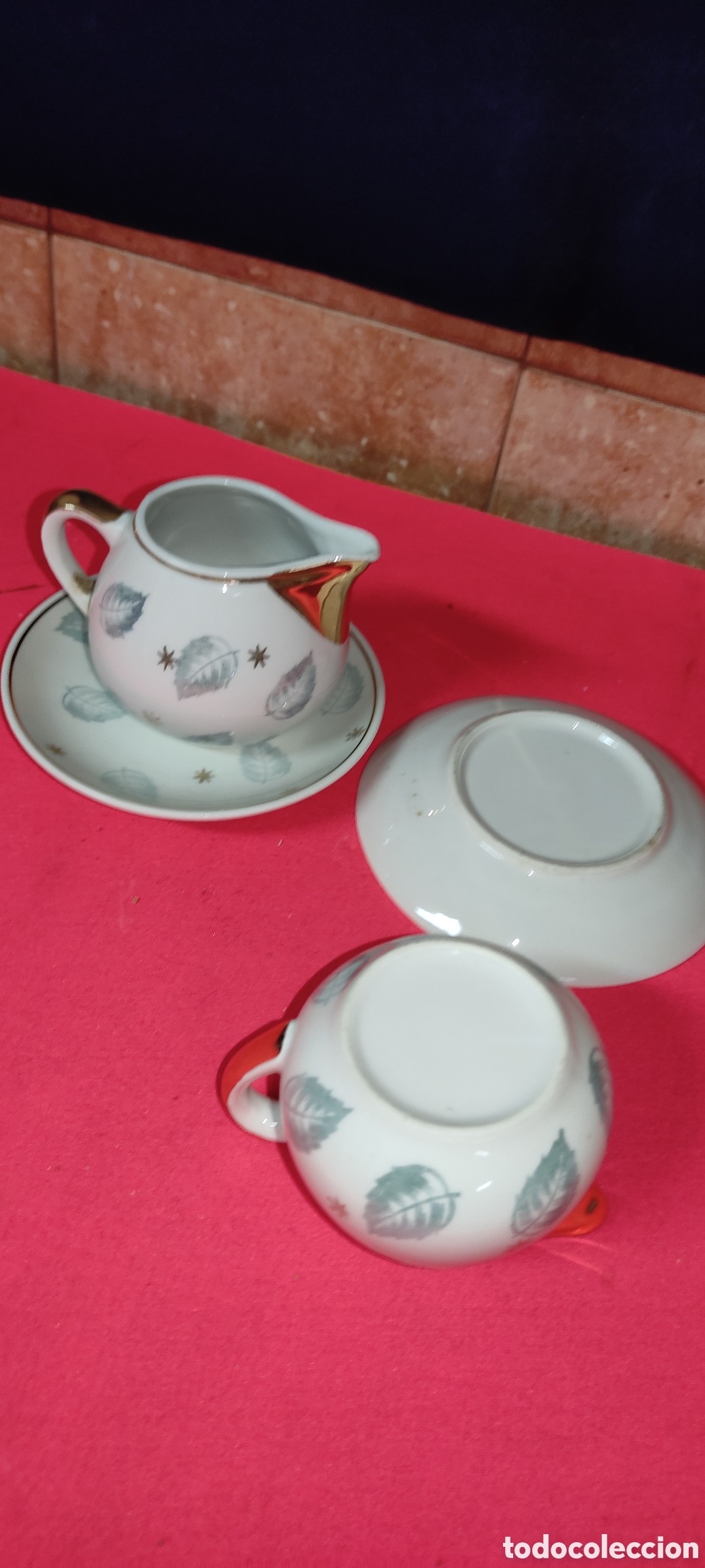 Antig&uuml;edades: Conjunto 2 lecheras de porcelana - Foto 6