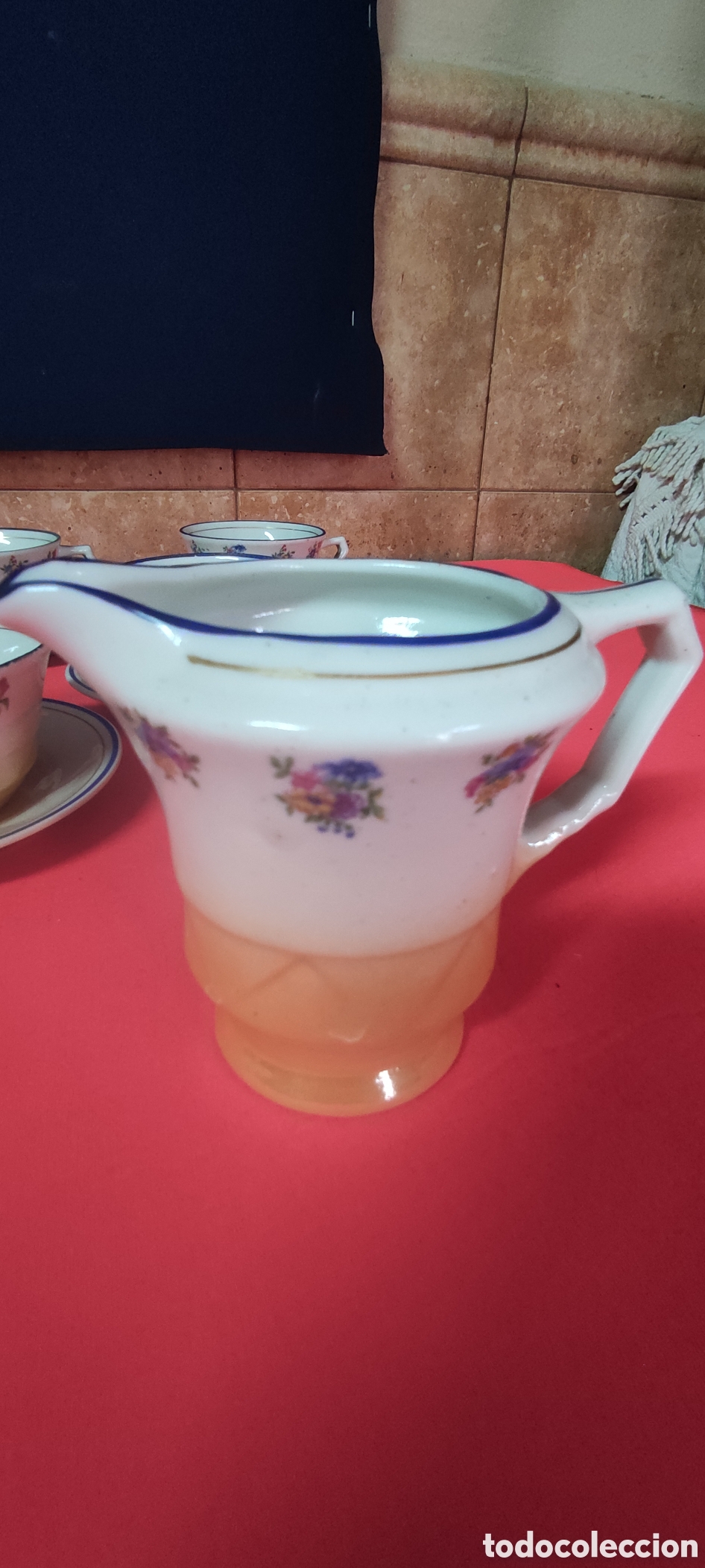 Antig&uuml;edades: Juego de caf&eacute; de porcelana - Foto 10