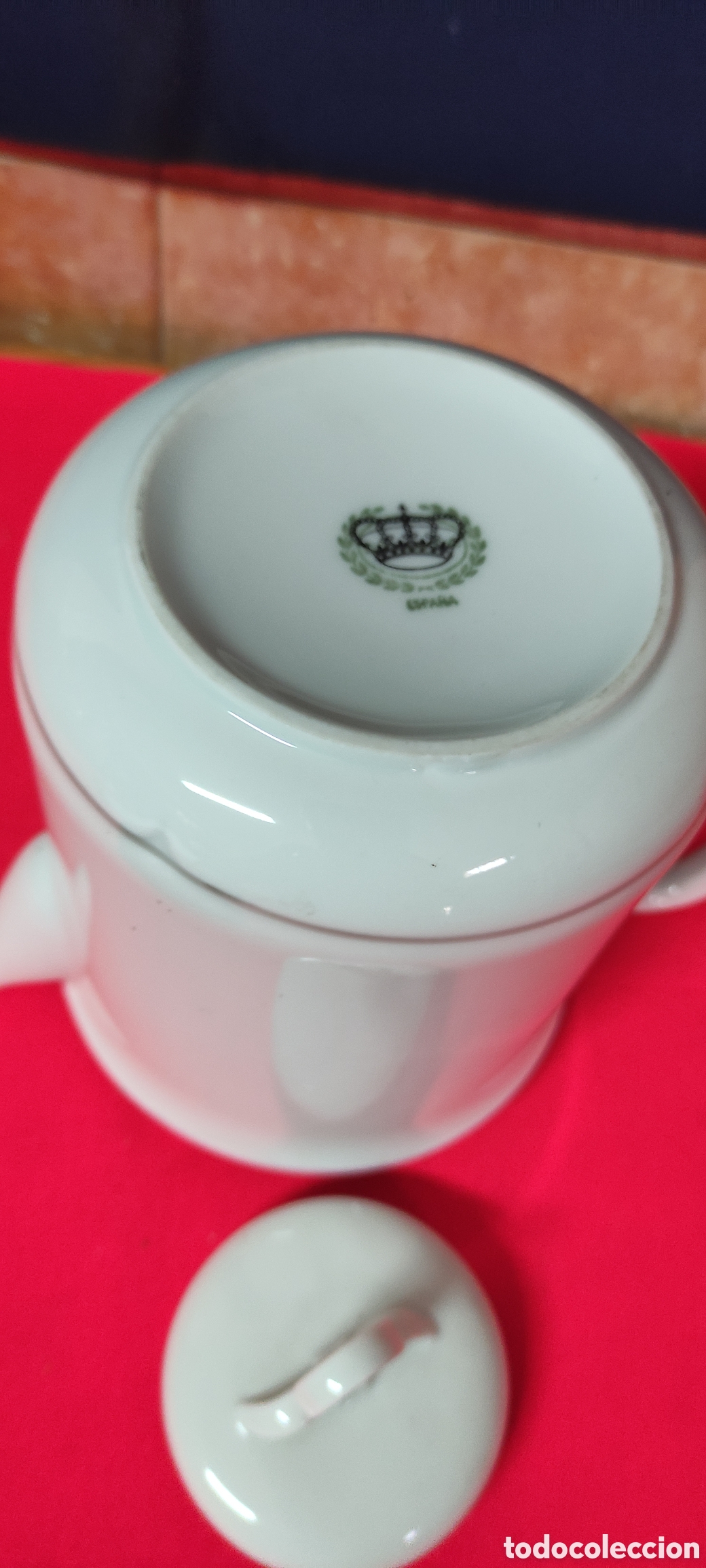 Antig&uuml;edades: Tetera de porcelana sello - Foto 5