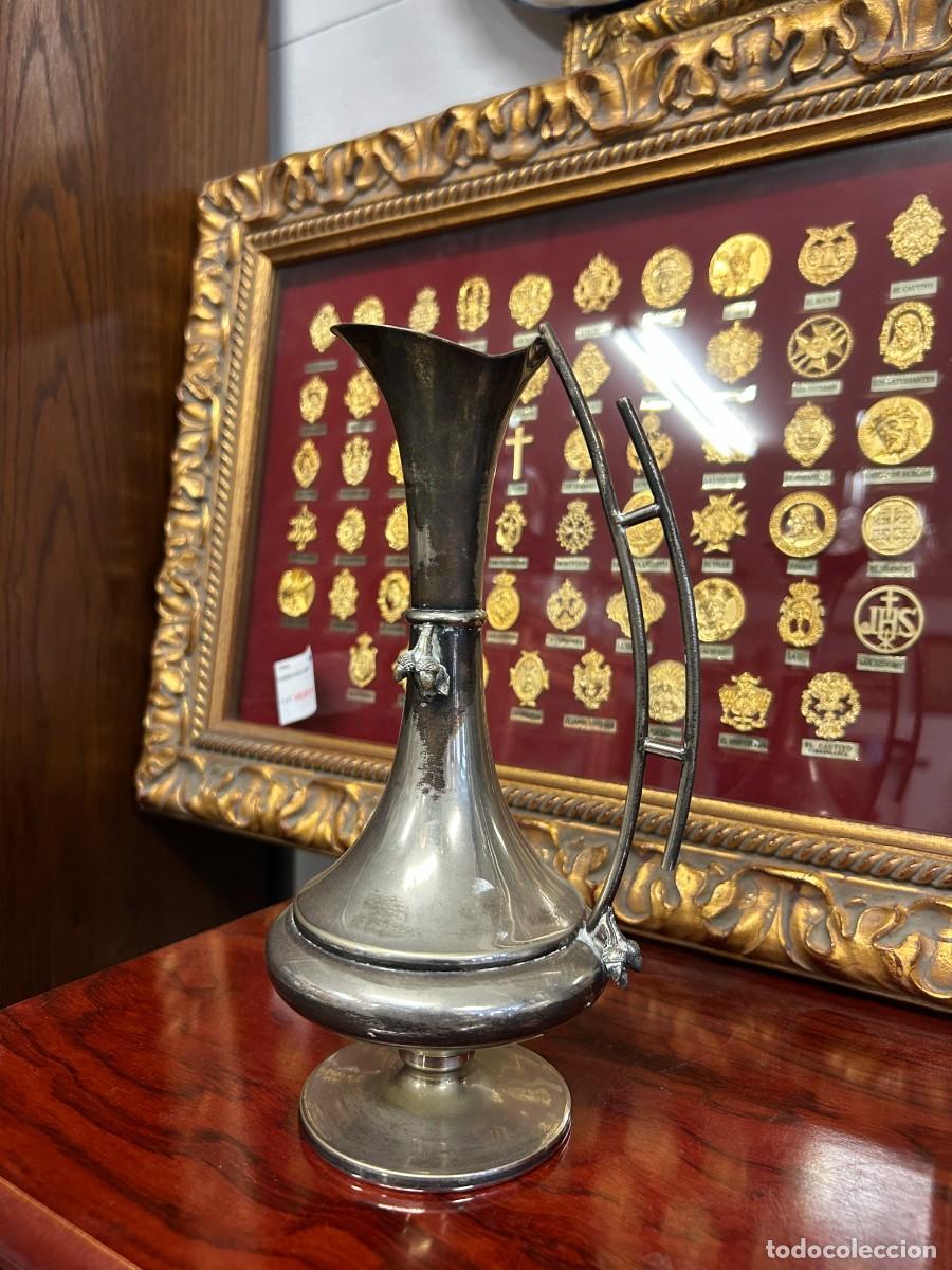 Antig&uuml;edades: Antigua jarra alpaca y plata - Foto 2