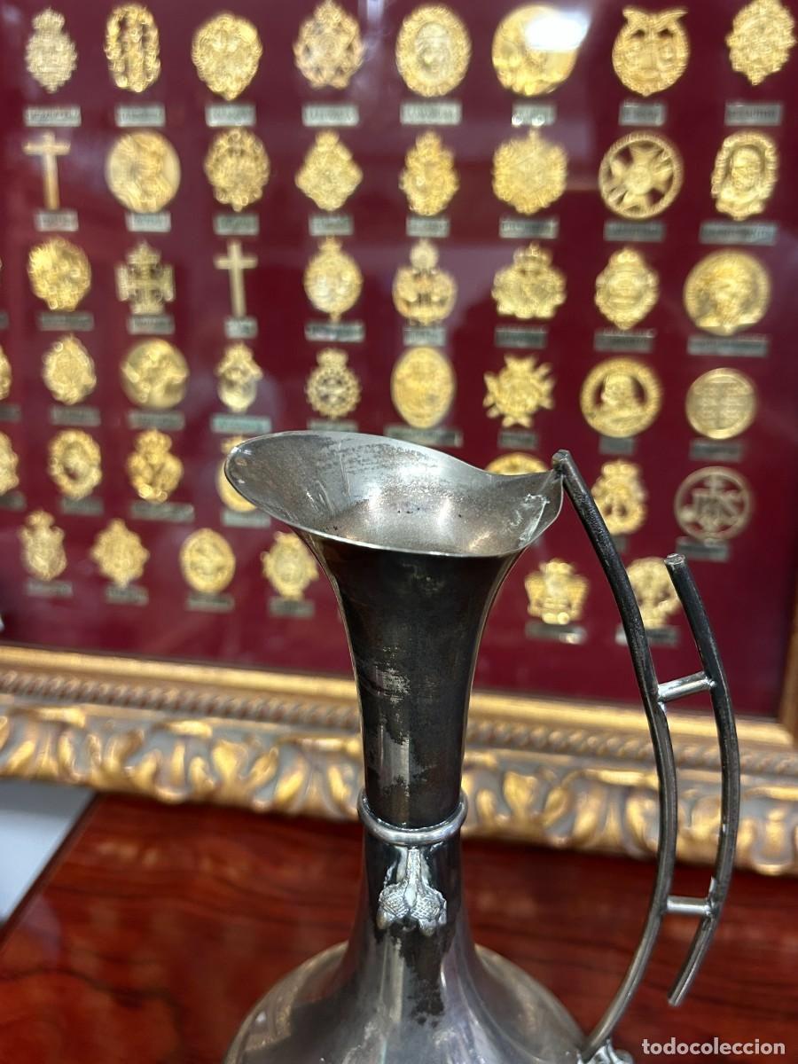 Antig&uuml;edades: Antigua jarra alpaca y plata - Foto 3