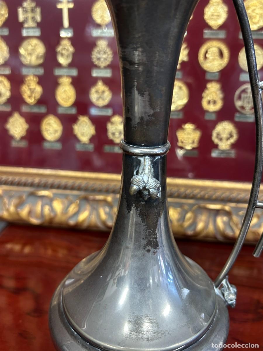 Antig&uuml;edades: Antigua jarra alpaca y plata - Foto 4