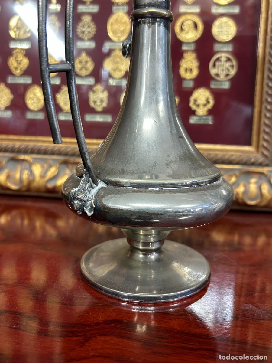 Antig&uuml;edades: Antigua jarra alpaca y plata - Foto 5