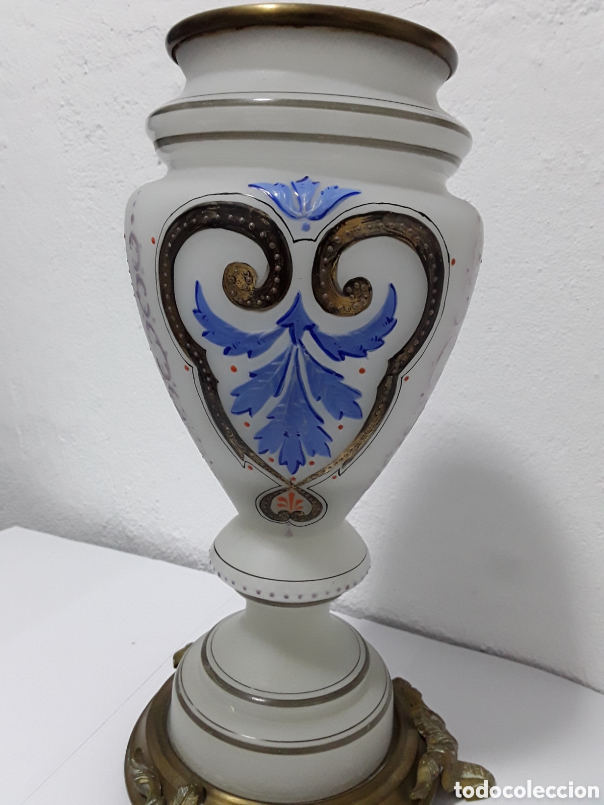 Antig&uuml;edades: Jarr&oacute;n de opalina o cristal lechoso - Foto 2