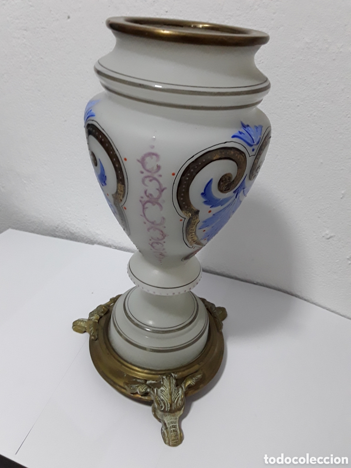 Antig&uuml;edades: Jarr&oacute;n de opalina o cristal lechoso - Foto 5