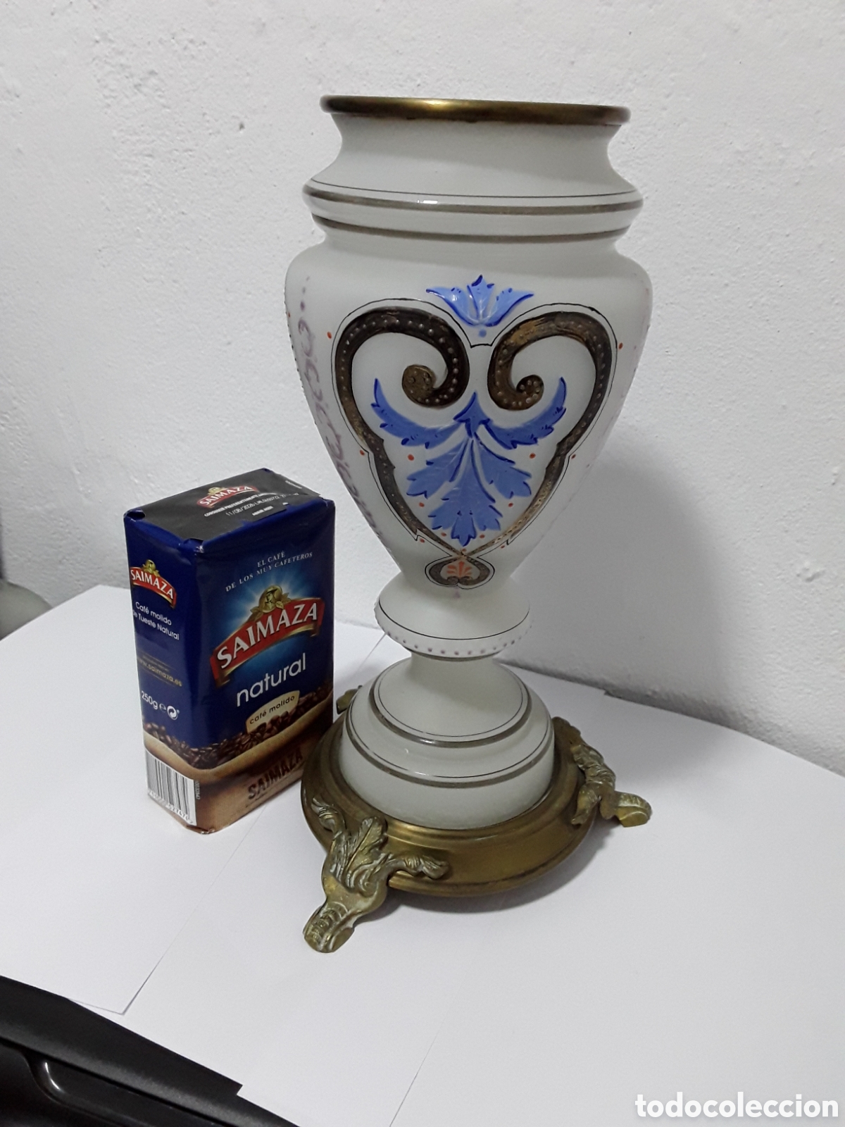 Antig&uuml;edades: Jarr&oacute;n de opalina o cristal lechoso - Foto 11