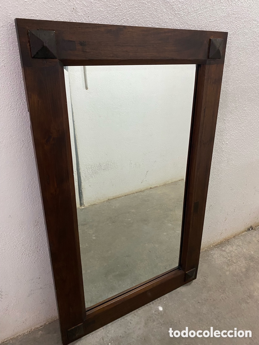 Antig&uuml;edades: Espejo en madera de Palisandro. Origen India. - Foto 2