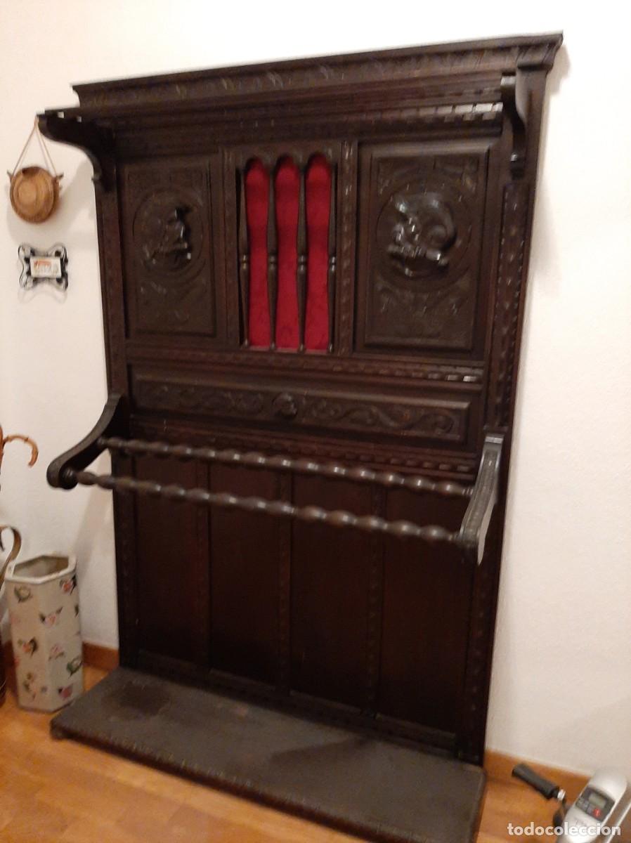 Antig&uuml;edades: Perchero de nogal s.XIX - Foto 2