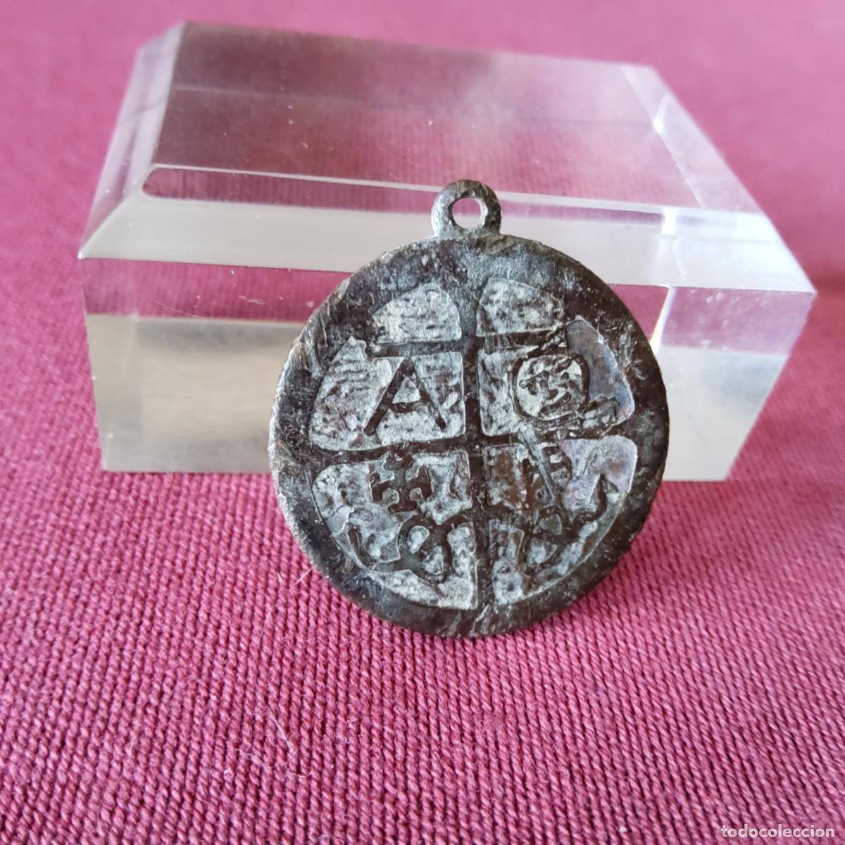 Antig&uuml;edades: ANTIGUA MEDALLA DE COBRE O BRONCE - Foto 1