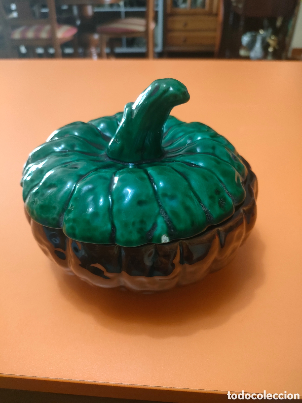 Antig&uuml;edades: Salsera en forma de calabaza Hispania - Foto 1