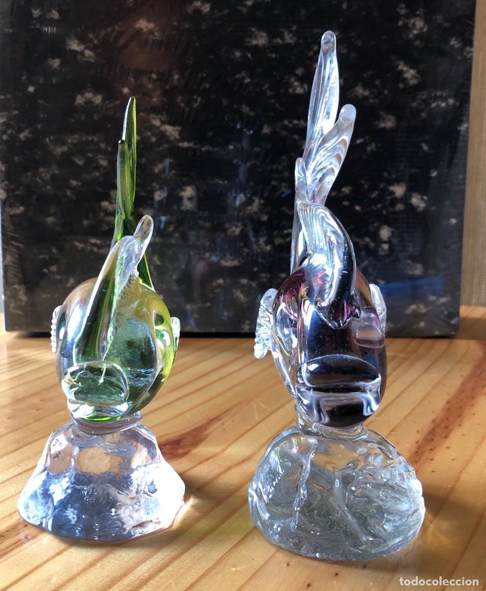 Antig&uuml;edades: DOS FIGURAS DE CRISTAL DE MURANO CON FORMA DE PEZ - Foto 5