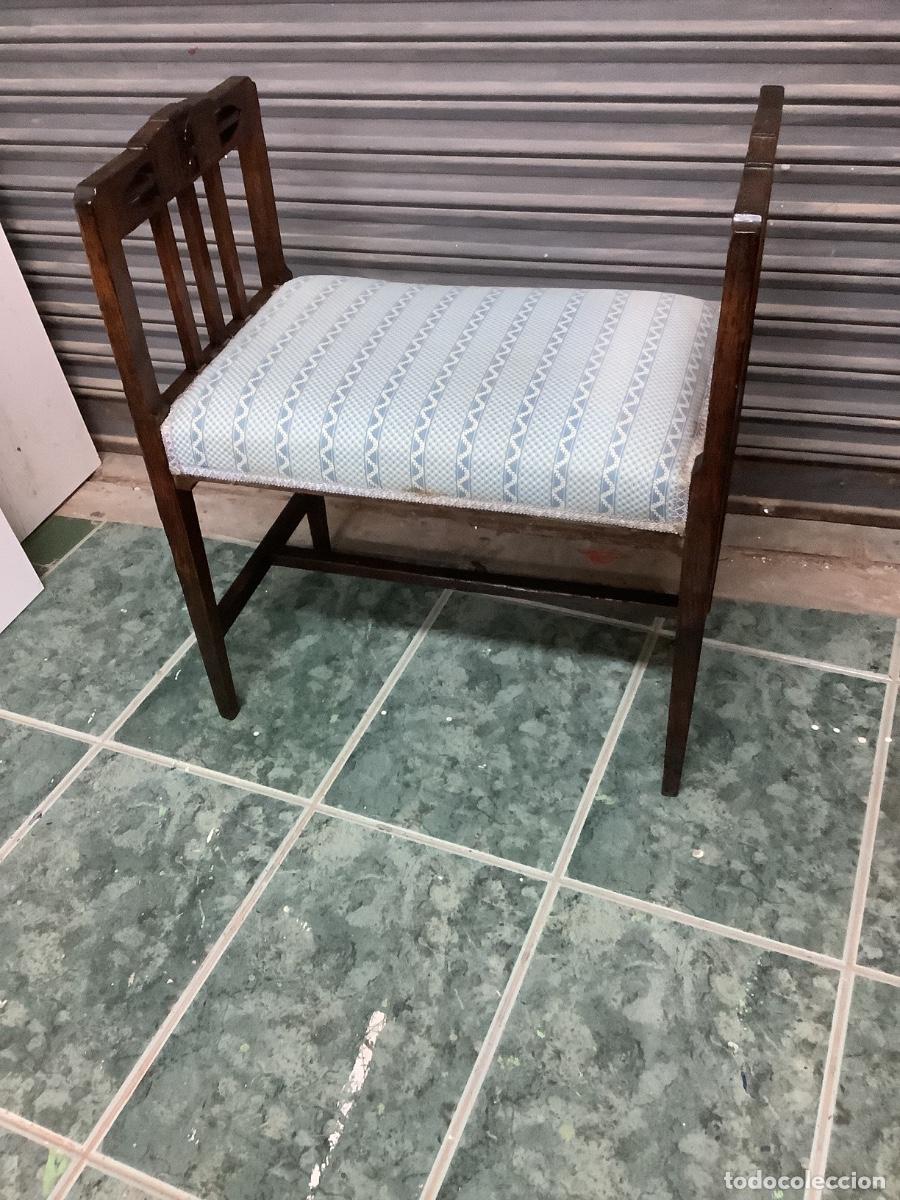 Antig&uuml;edades: Asiento piano.Pie de cama - Foto 6