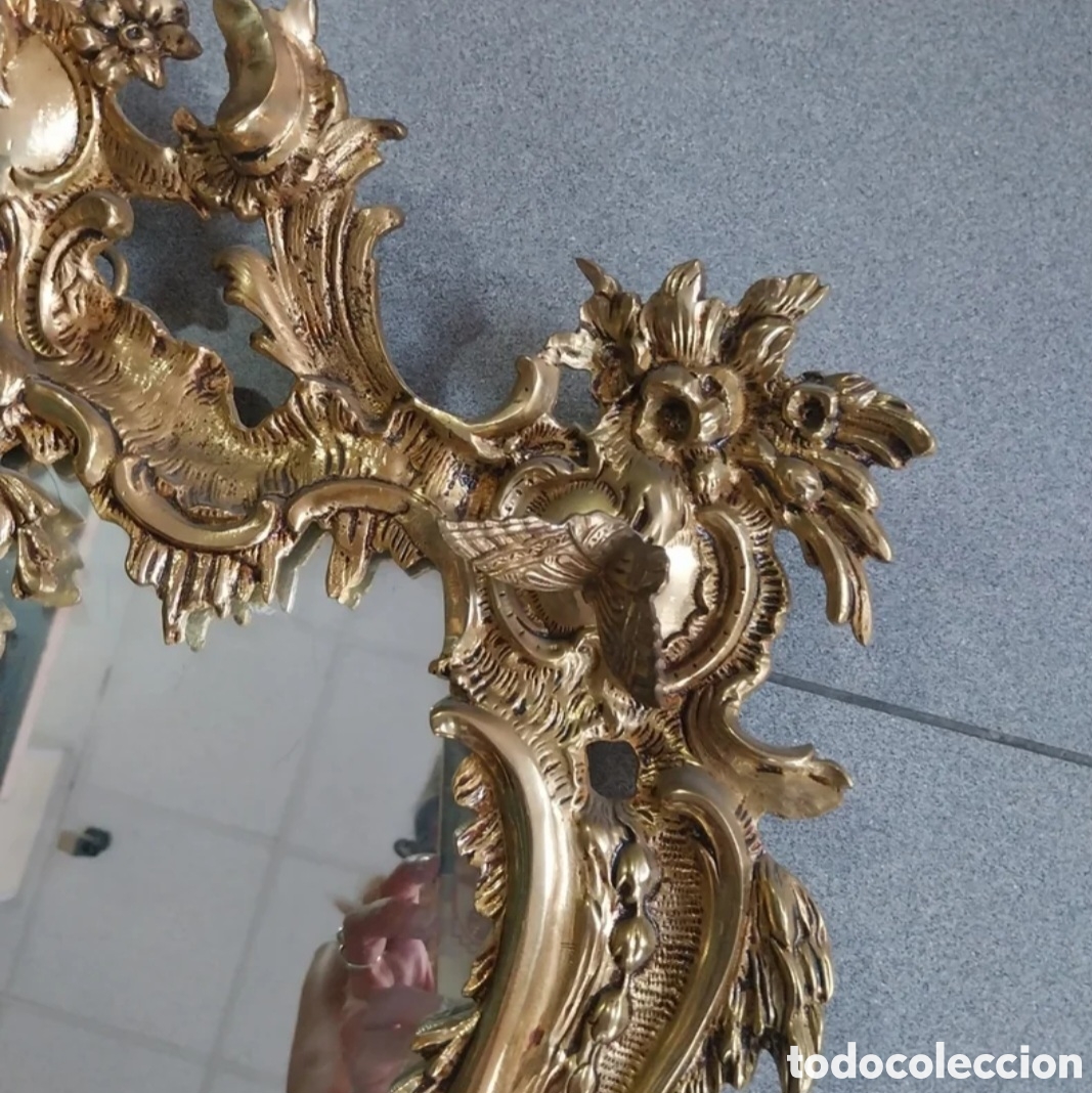 Antig&uuml;edades: Antiguo espejo Rococo estilo Luis XV. - Foto 4