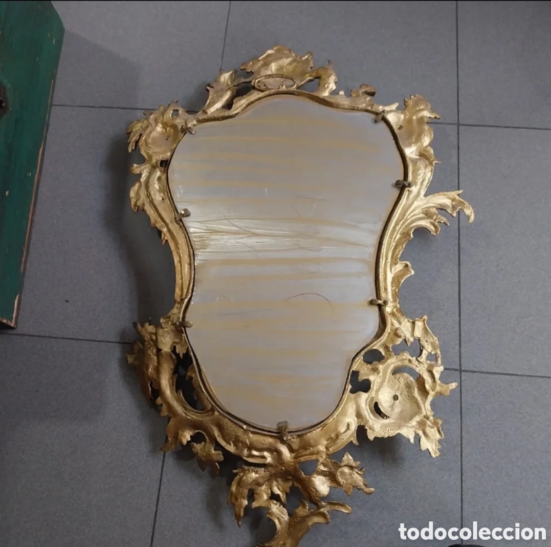 Antig&uuml;edades: Antiguo espejo Rococo estilo Luis XV. - Foto 8