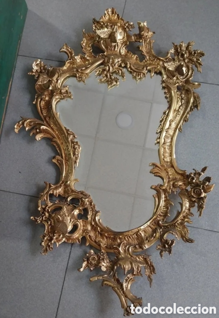 Antig&uuml;edades: Antiguo espejo Rococo estilo Luis XV. - Foto 1