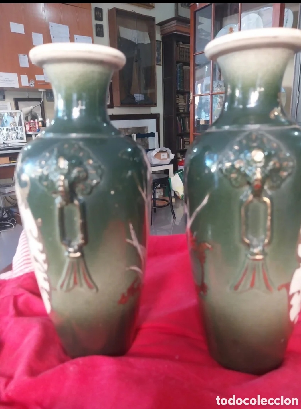 Antig&uuml;edades: Antiguos jarrones Satsuma - Foto 2