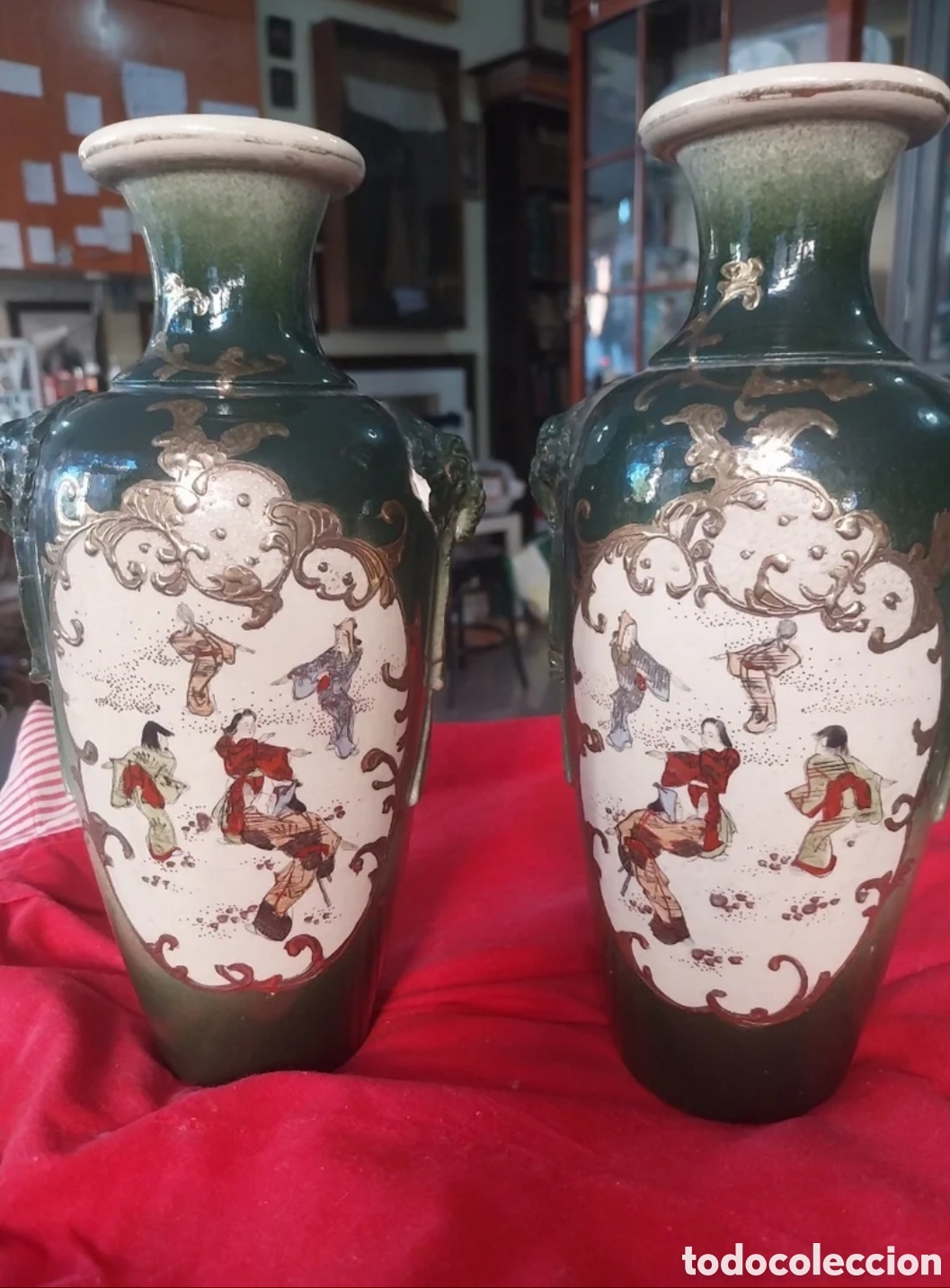 Antig&uuml;edades: Antiguos jarrones Satsuma - Foto 1