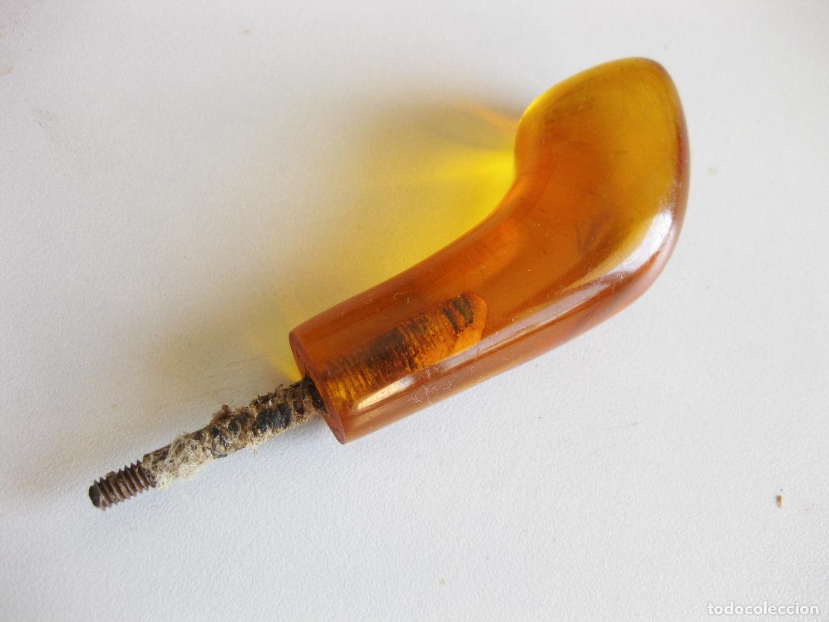 Antig&uuml;edades: ANTIGUO MANGO DE BAST&Oacute;N DE PASTAIMITACI&Oacute;N DE AMBAR - Foto 3