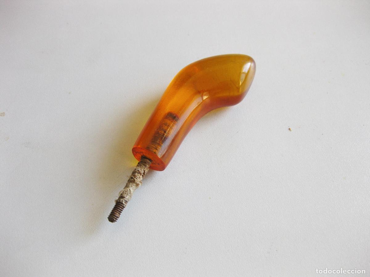 Antig&uuml;edades: ANTIGUO MANGO DE BAST&Oacute;N DE PASTAIMITACI&Oacute;N DE AMBAR - Foto 1
