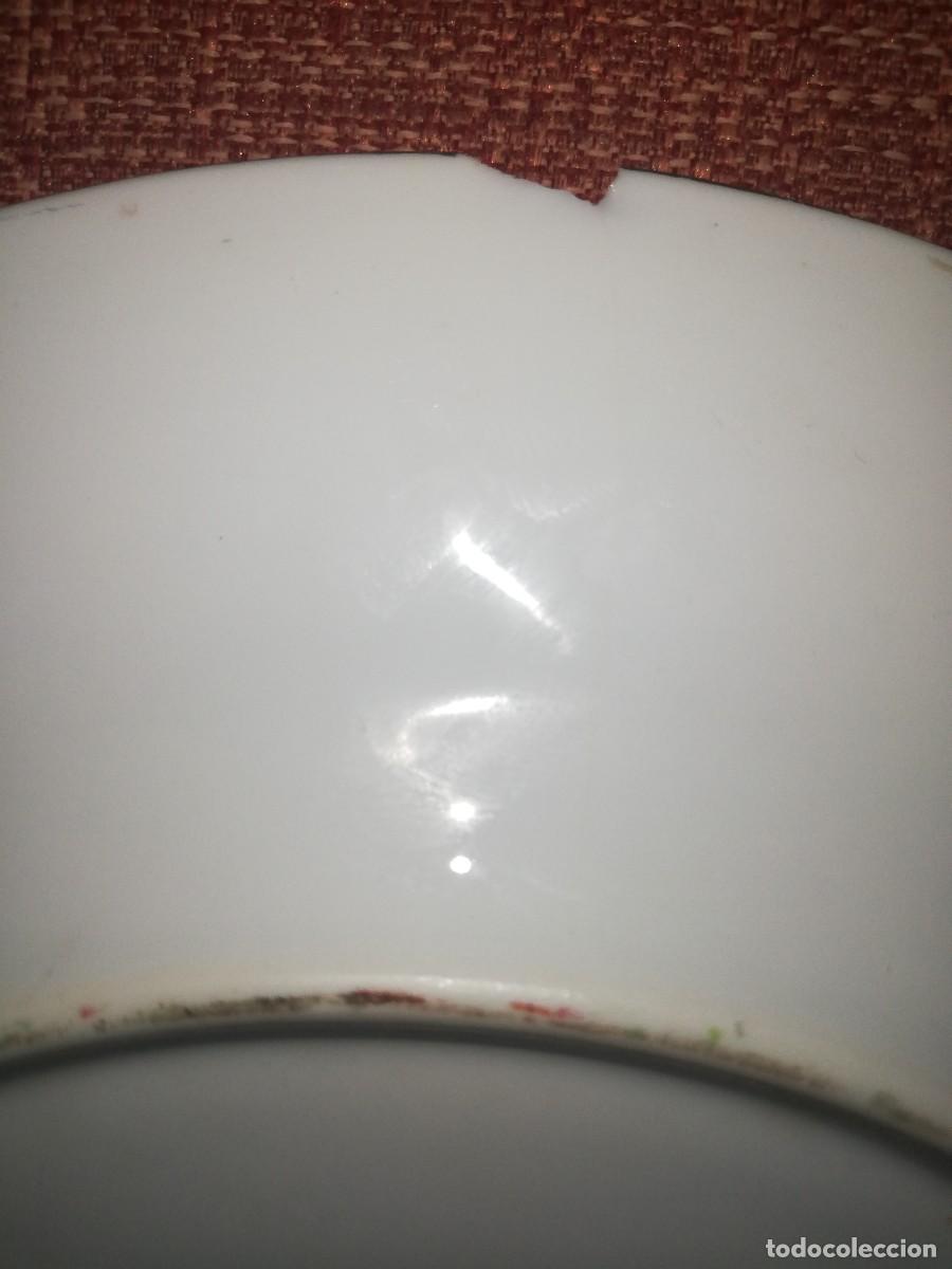 Antig&uuml;edades: Plato decoraci&oacute;n pintado a mano - Foto 4