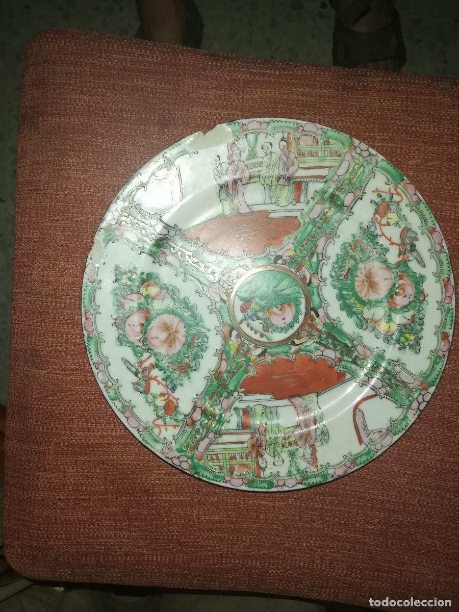 Antig&uuml;edades: Plato decoraci&oacute;n pintado a mano - Foto 6