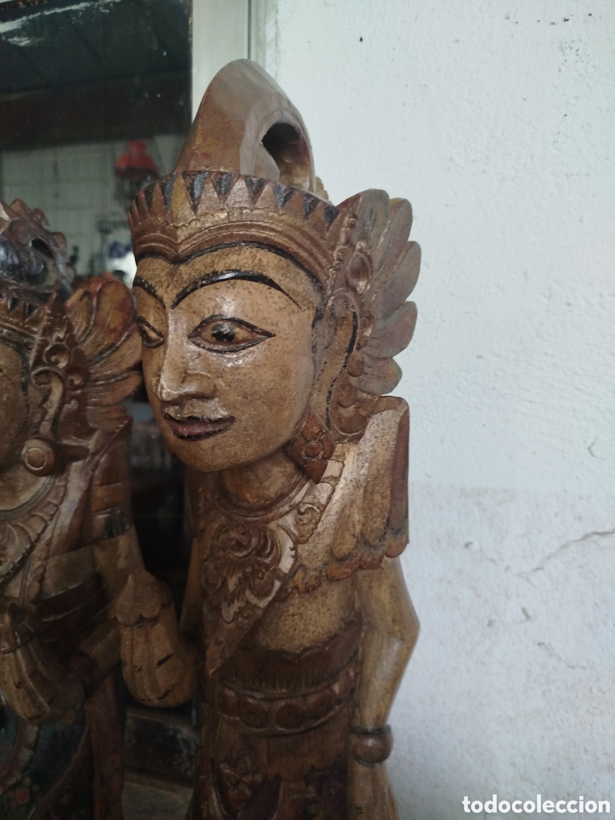 Antig&uuml;edades: Tayas de madera policromada - Foto 2