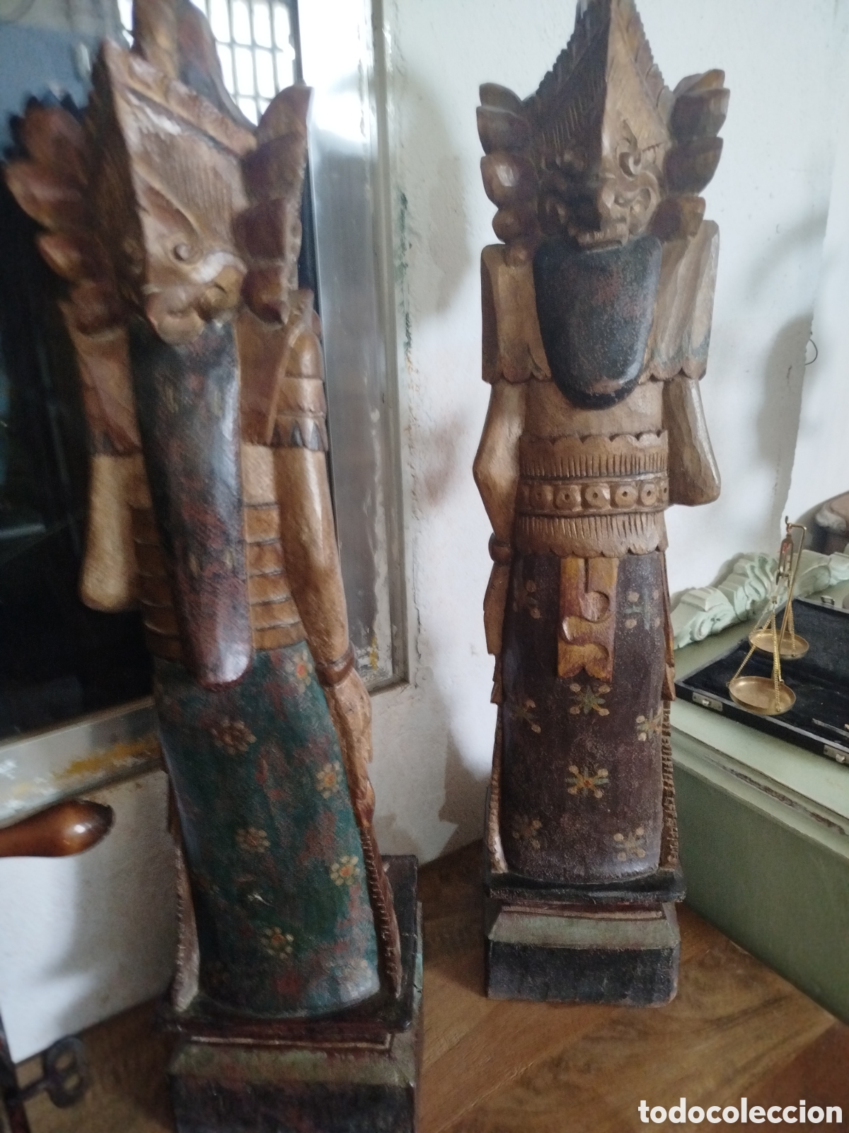 Antig&uuml;edades: Tayas de madera policromada - Foto 6