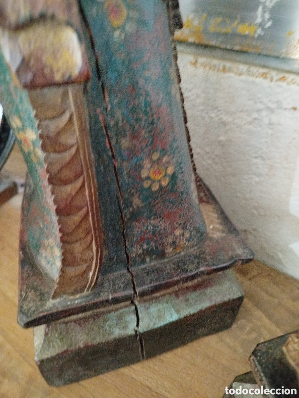 Antig&uuml;edades: Tayas de madera policromada - Foto 7