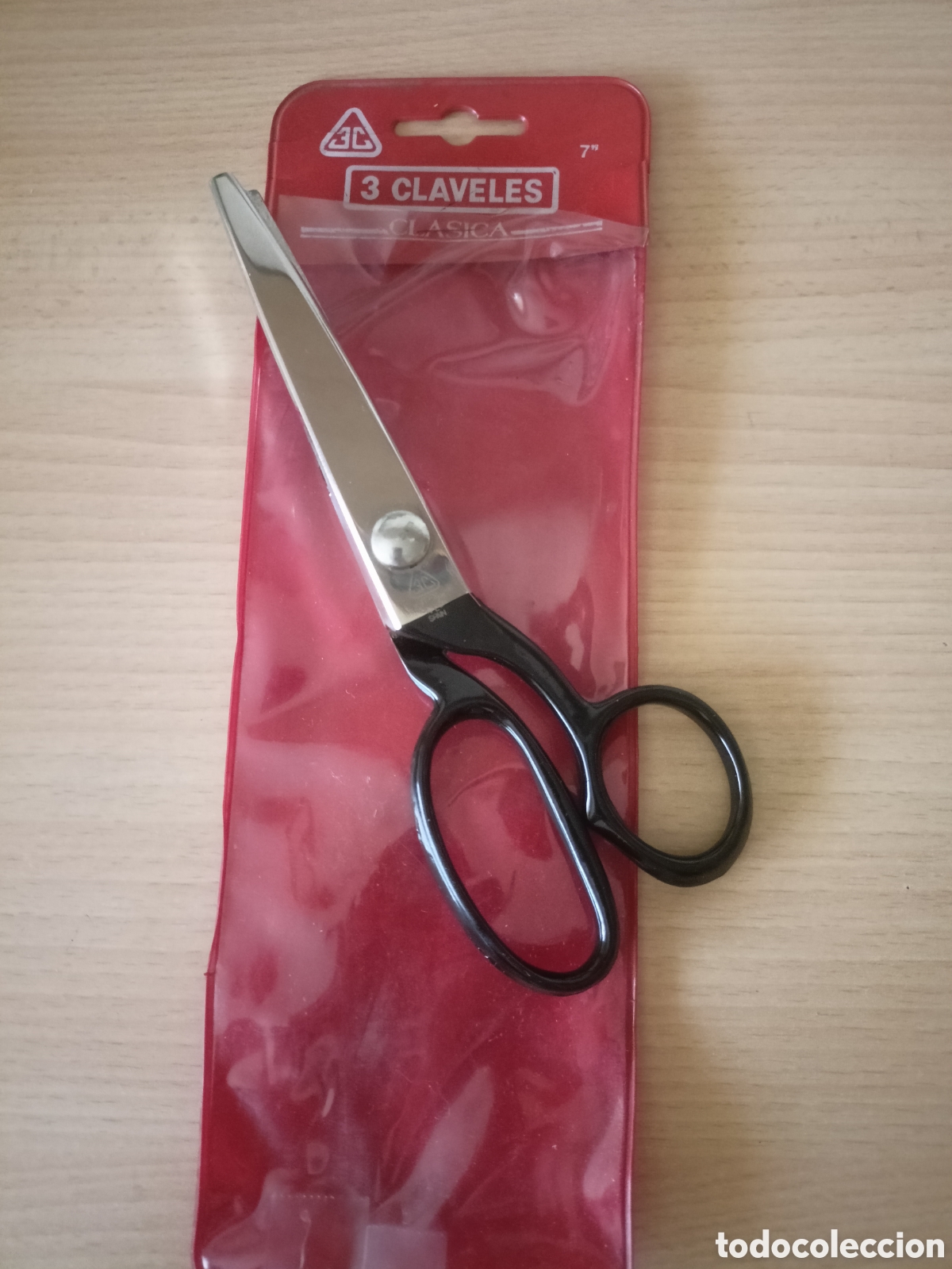 Antiguidades: Tres Claveles. Tijeras zig zag/ ondas varios usos 18cm 7&rdquo;