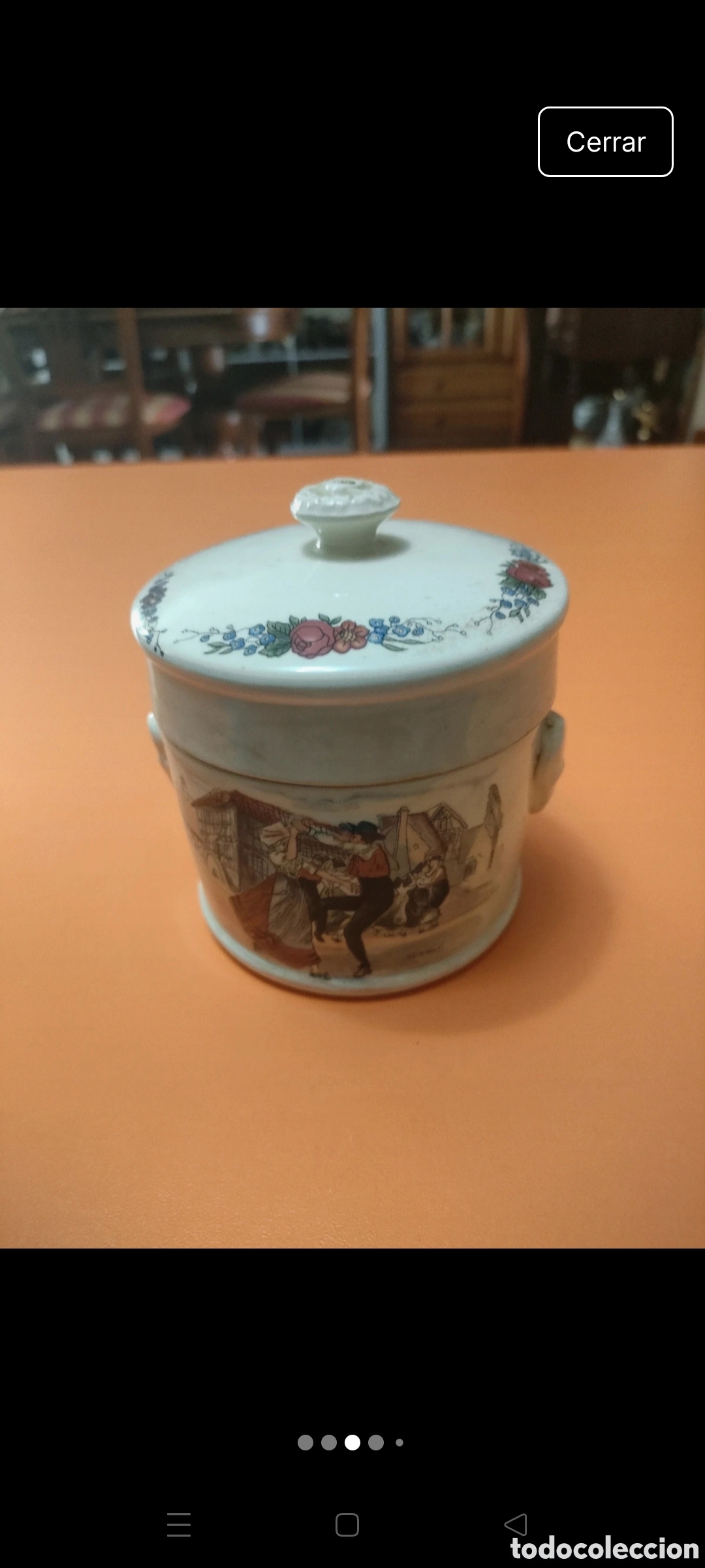 Antig&uuml;edades: Peque&ntilde;a compotera sarreguemines - Foto 3