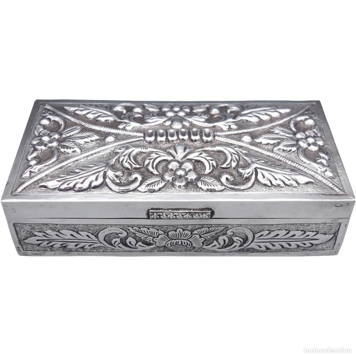 Antig&uuml;edades: Plata - Caja de gran tama&ntilde;o - Foto 3