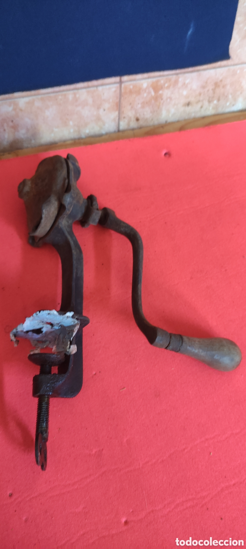 Antig&uuml;edades: Antigua manivela de picadora - Foto 2