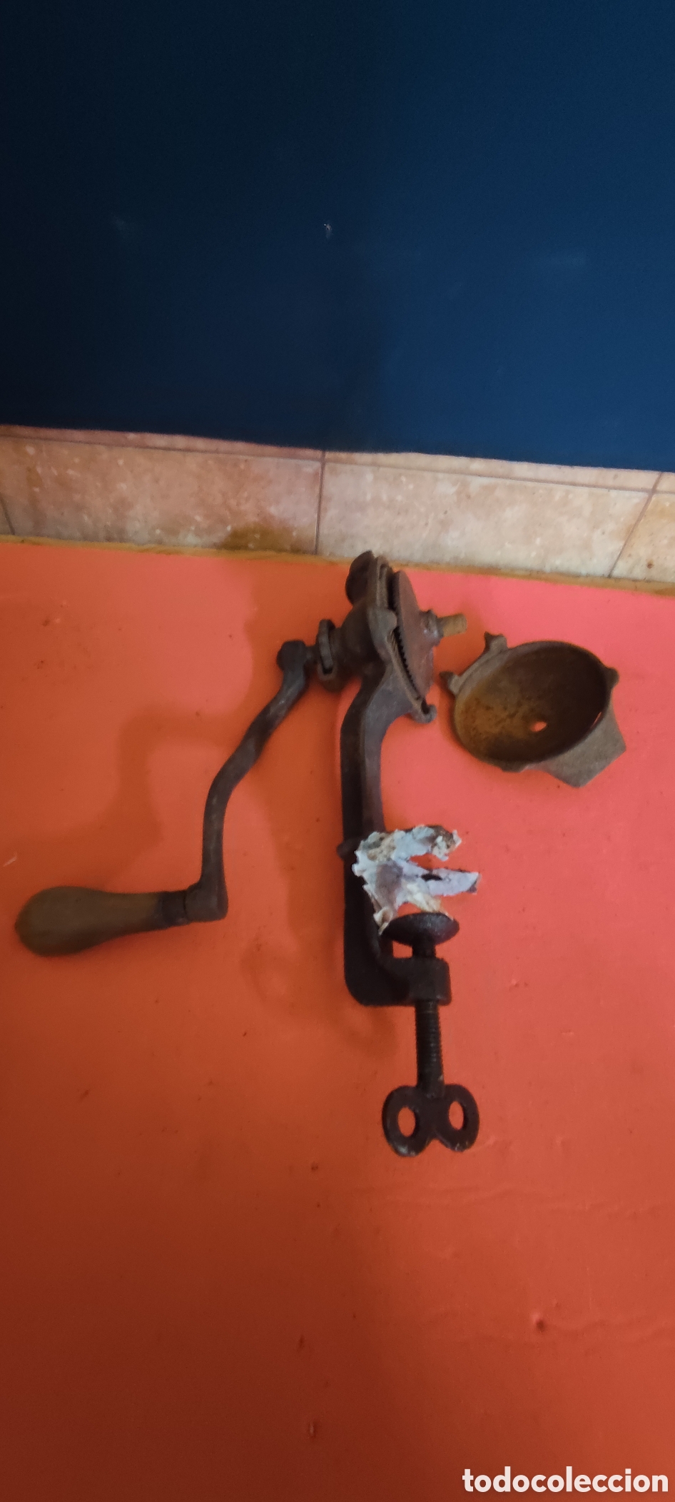 Antig&uuml;edades: Antigua manivela de picadora - Foto 6