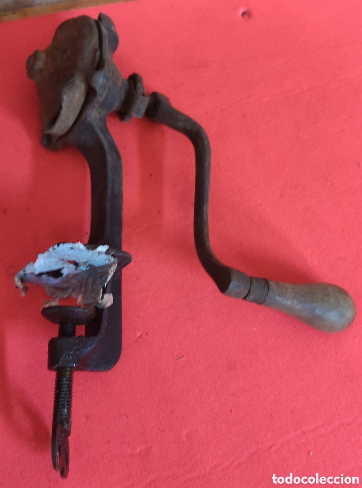Antig&uuml;edades: Antigua manivela de picadora - Foto 1