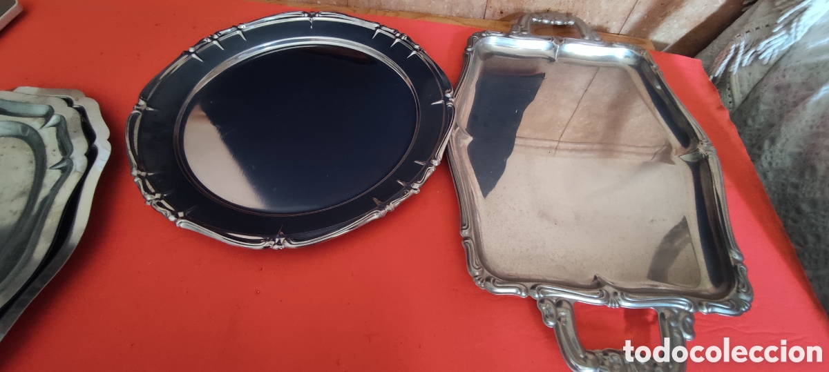 Antig&uuml;edades: Conjunto cinco bandejss - Foto 7