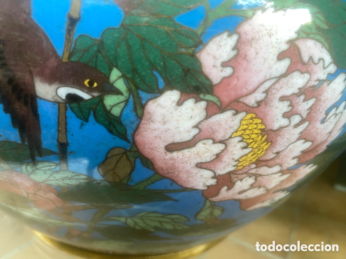 Antig&uuml;edades: Tibor japon&eacute;s esmalte cloissone - Foto 5