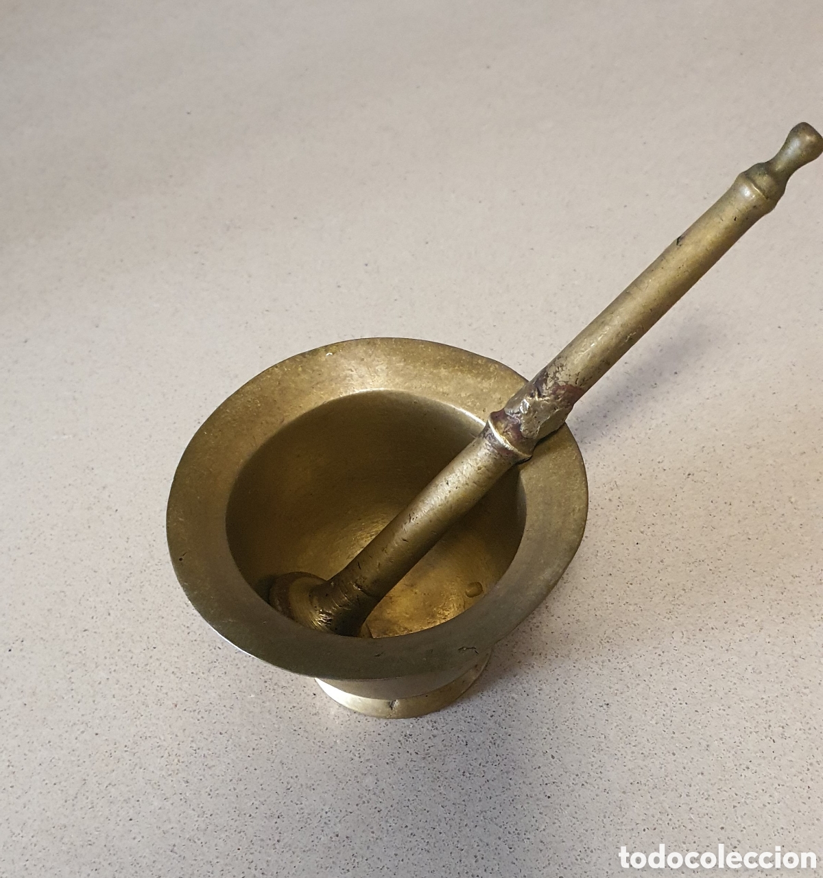 Antig&uuml;edades: Almirez antigua de bronce - Foto 2