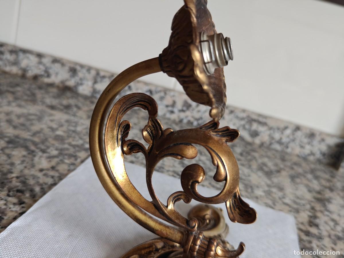 Antig&uuml;edades: Aplique bronce 27,5cm largo - Foto 3
