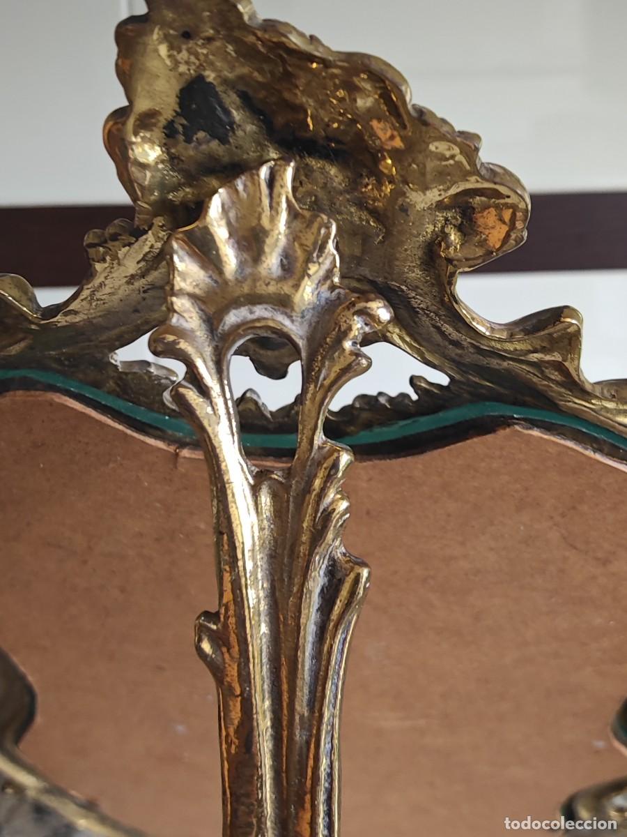 Antig&uuml;edades: Portafotos marco bronce - Foto 8