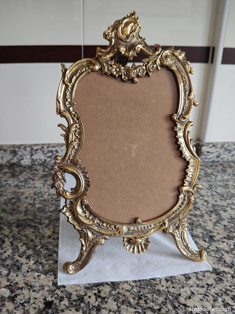 Antig&uuml;edades: Portafotos marco bronce - Foto 1