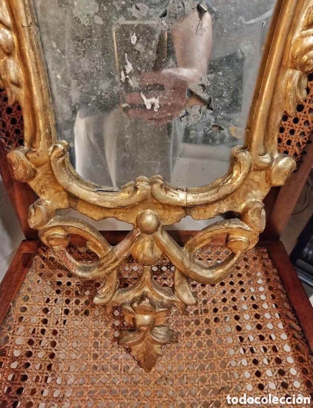 Antig&uuml;edades: Cornucopia dorada siglo XVIII - Foto 2