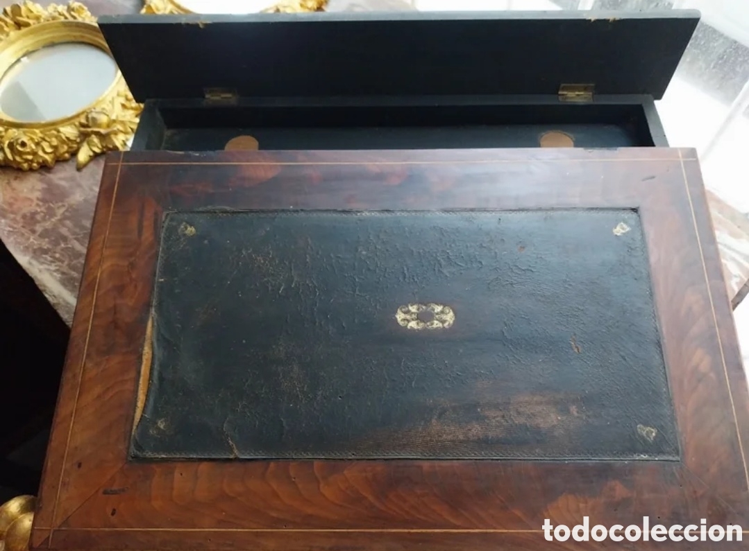 Antig&uuml;edades: Escritorio de viaje. - Foto 2