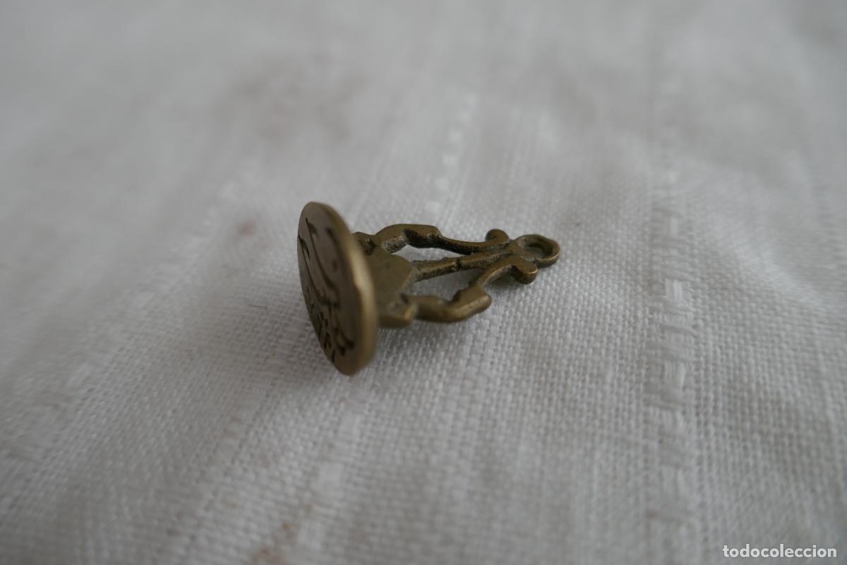 Antig&uuml;edades: CURIOSO SELLO &Aacute;RABE DE BRONCE. - Foto 1