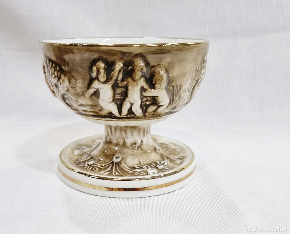 Antig&uuml;edades: Copa cer&aacute;mica Capodimonte - Foto 2