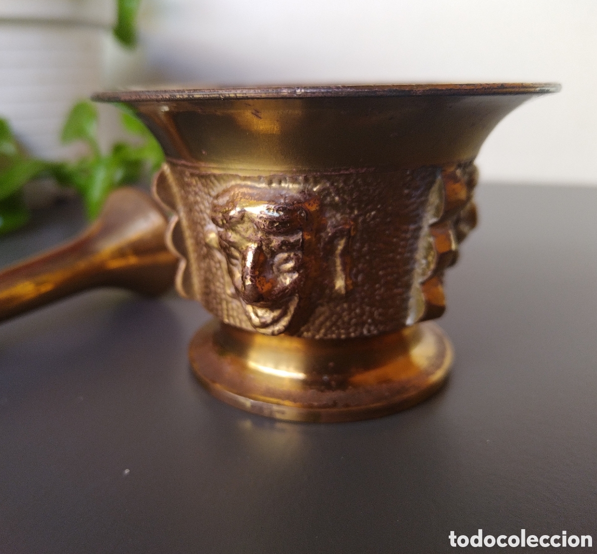 Antig&uuml;edades: Antiguo almirez de bronce - Foto 2