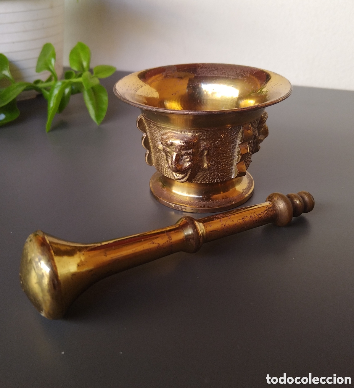 Antig&uuml;edades: Antiguo almirez de bronce - Foto 4